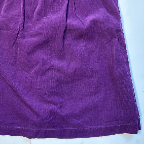 Mini Boden Purple Corduroy Dress with Velvet Bow 7-8Y - Picture 3 of 6
